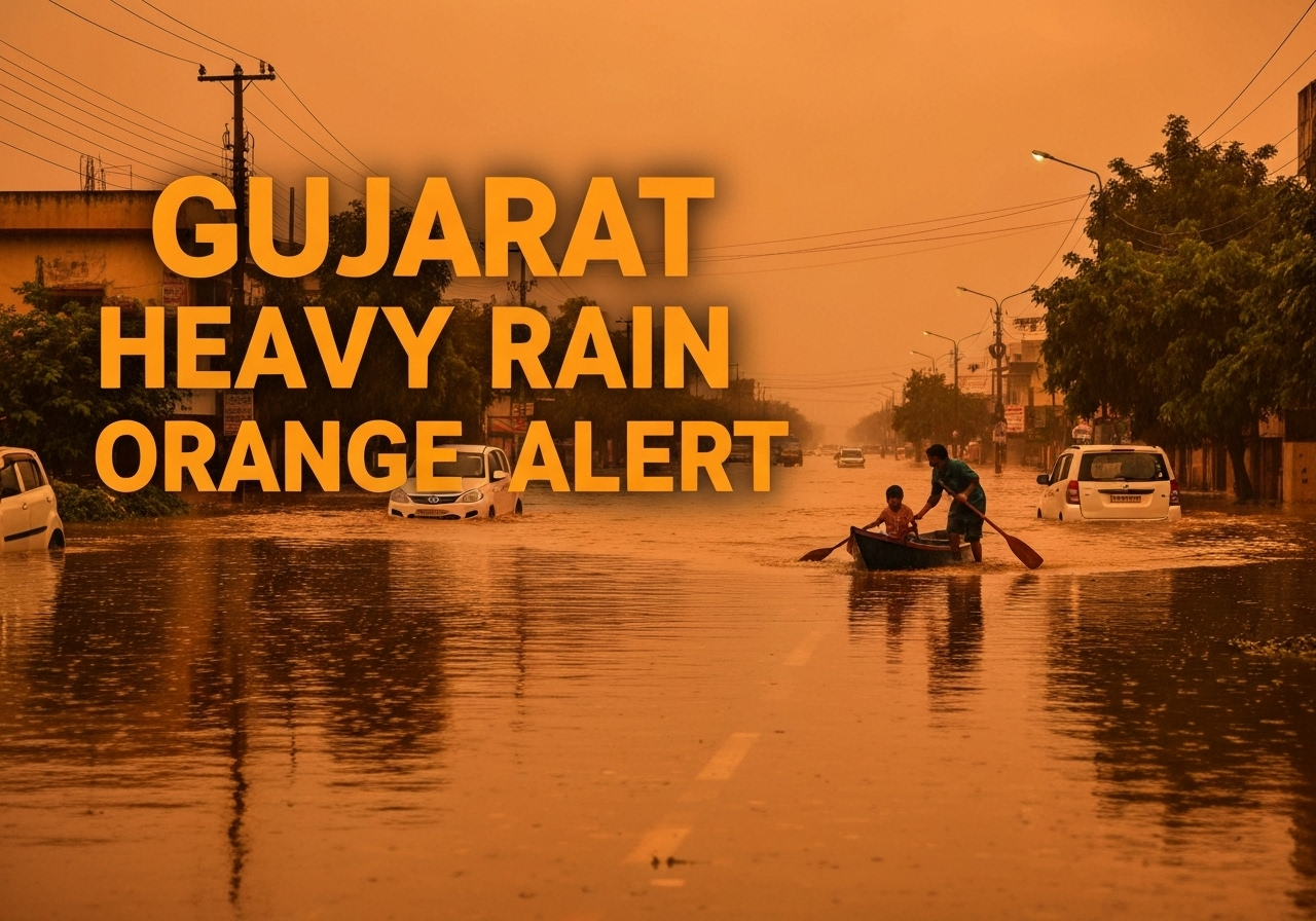 Heavy Rains in Gujarat: IMD Issues Orange Alert