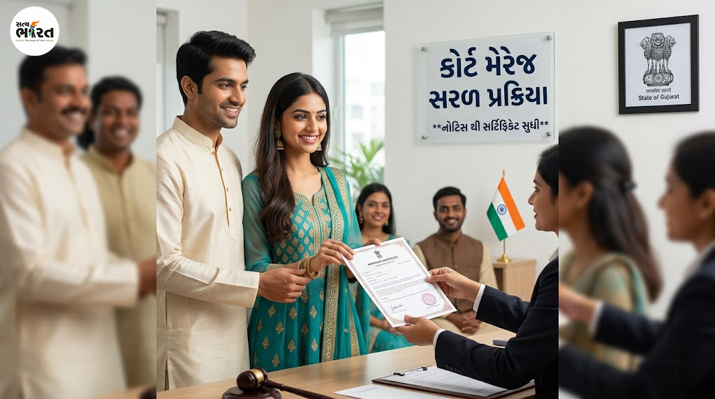 કોર્ટ મેરેજ કરવાની પ્રક્રિયા (Court Marriage Process in Gujarat)
